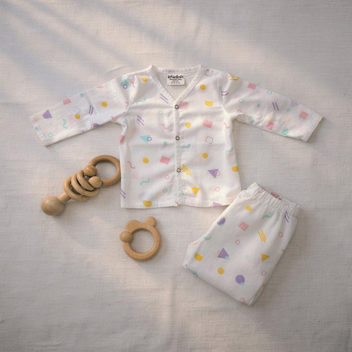 Vastra Organic Full Sleeve Muslin 2 sets Pyjamas