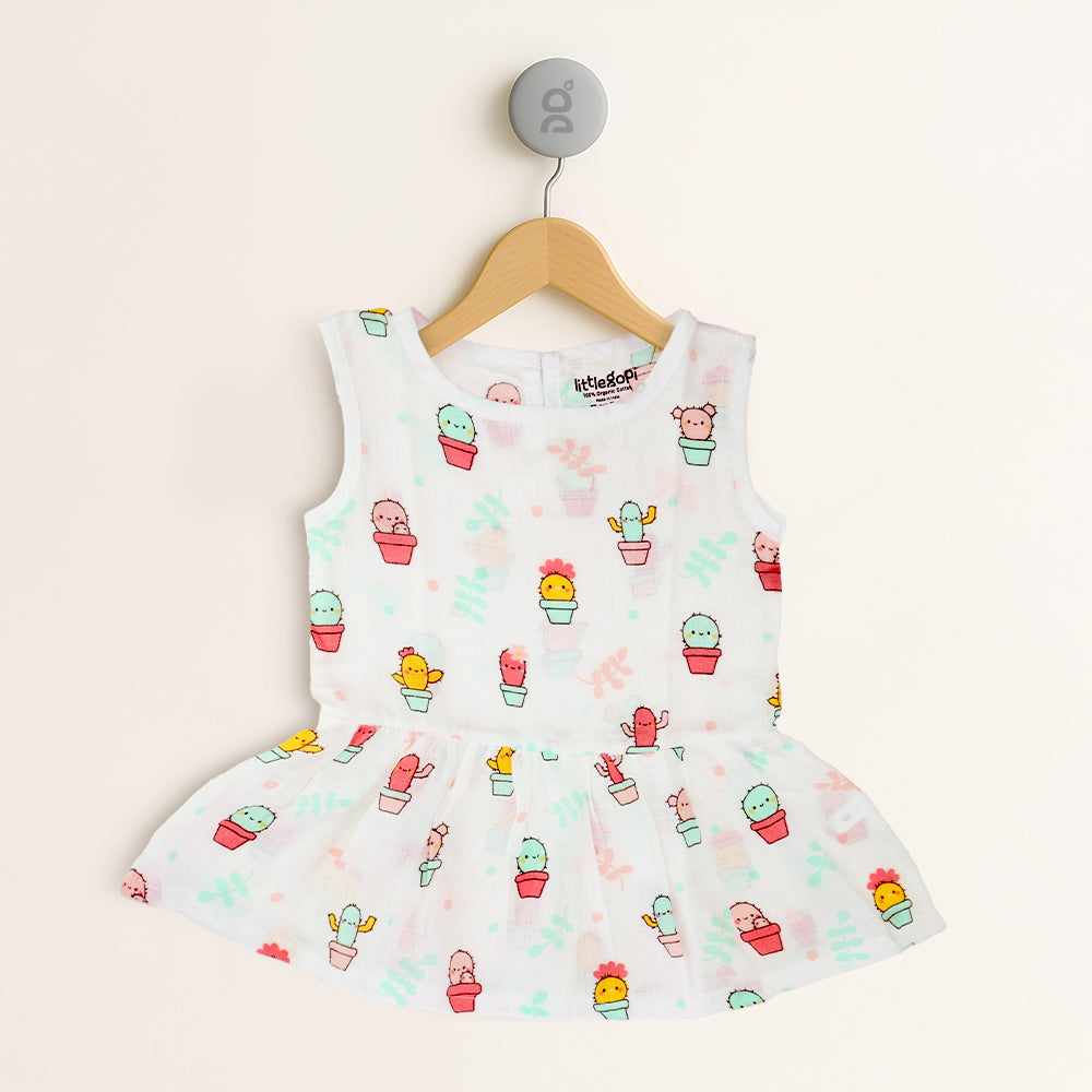 Muslin Cotton Frocks For Baby Girl (Pack Of 2)