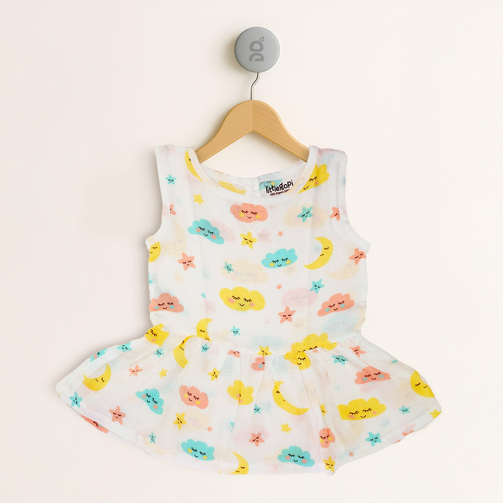Muslin Cotton Frocks For Baby Girl (Pack Of 2)