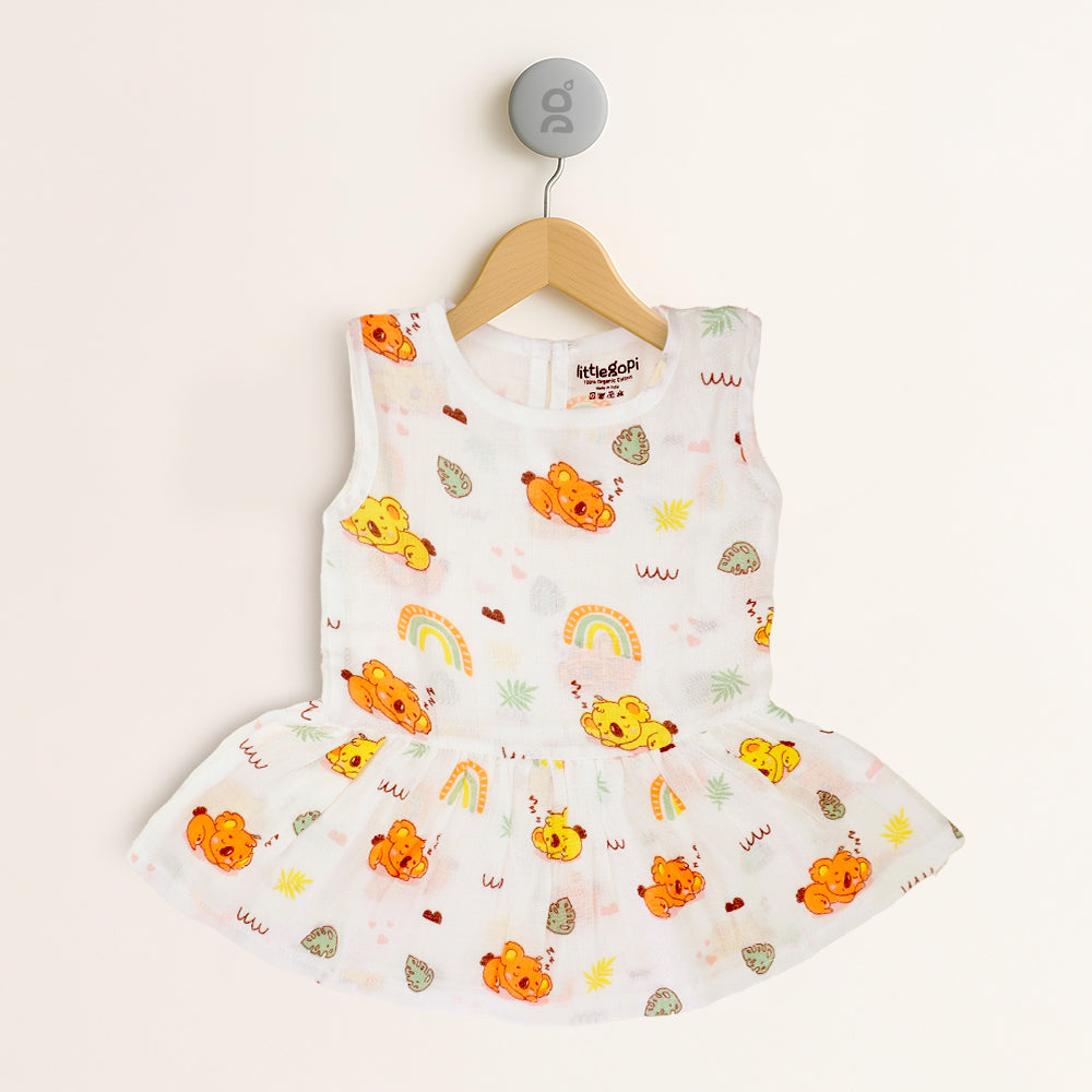 Muslin Cotton Frocks For Baby Girl (Pack Of 2)