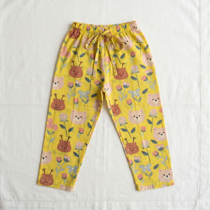 Vastra Cambric Cotton Play to Sleep Cord-Set Yellow Bear