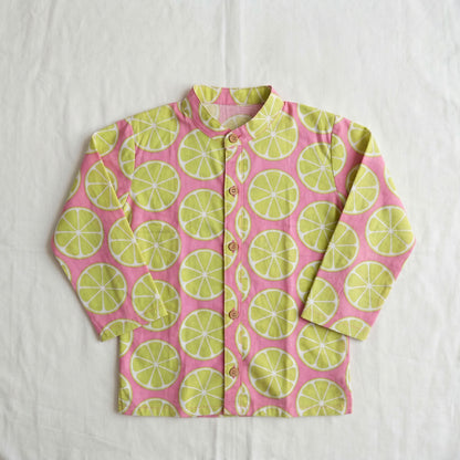 Vastra Cambric Cotton Play to Sleep Cord-Set Pink Lemon