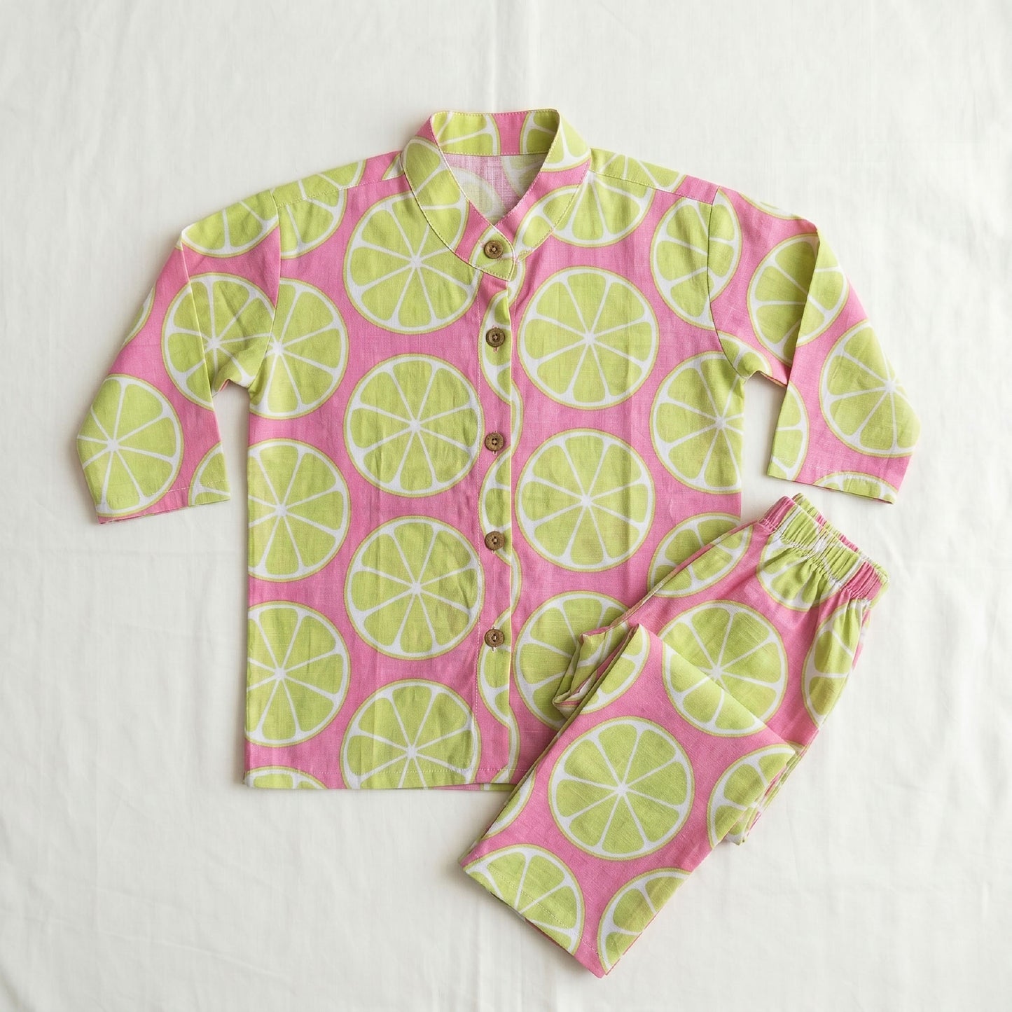 Vastra Cambric Cotton Play to Sleep Cord-Set Pink Lemon