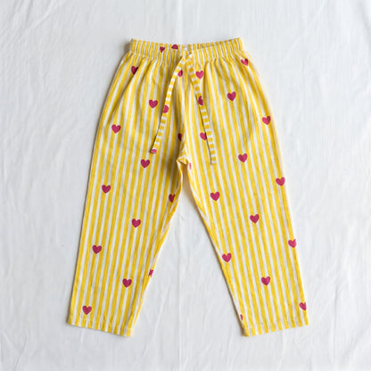 Vastra Cambric Cotton Play to Sleep Cord-Set Yellow Heart