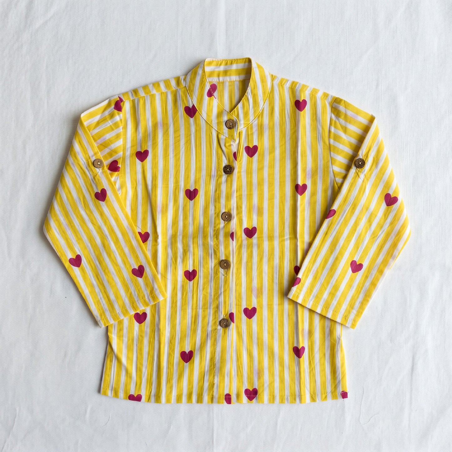 Vastra Cambric Cotton Play to Sleep Cord-Set Yellow Heart