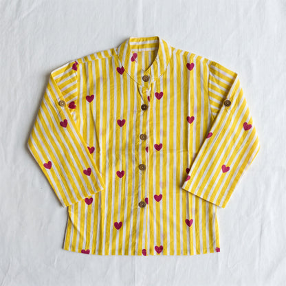 Vastra Cambric Cotton Play to Sleep Cord-Set Yellow Heart