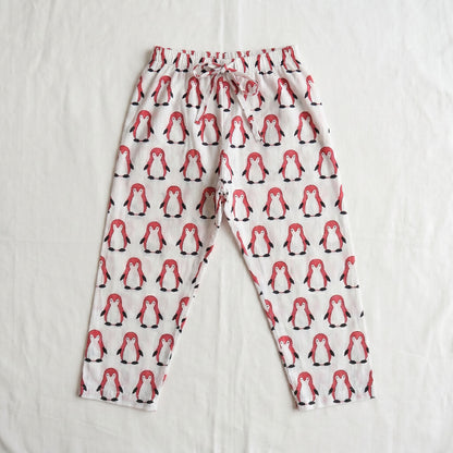 Vastra Cambric Cotton Play to Sleep Cord-Set White Penguin