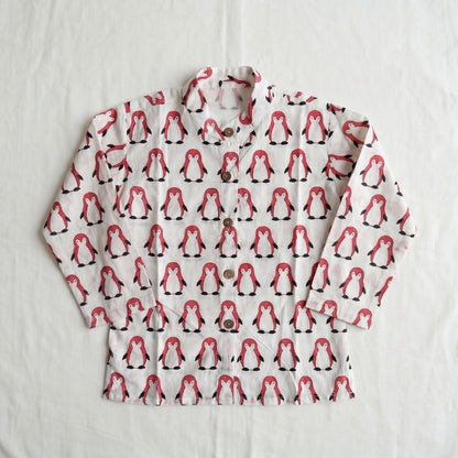 Vastra Cambric Cotton Play to Sleep Cord-Set White Penguin