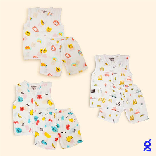 Organic Cotton Muslin Cord Set (Pack of 3)