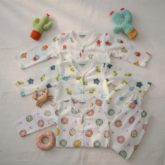 Vastra Organic Muslin 3 pcs Pyjamas