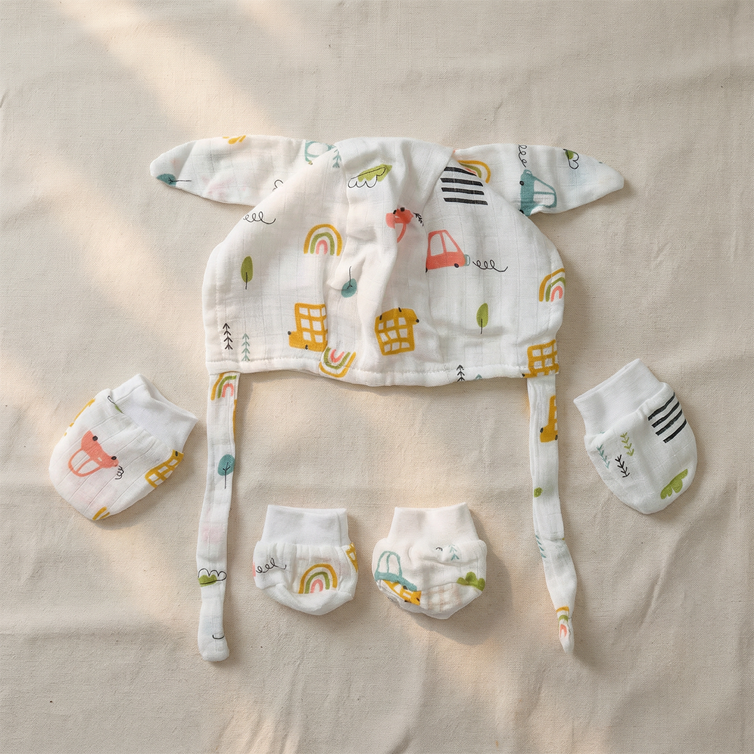 Vastra Organic Muslin 9 pcs New Born baby Gift