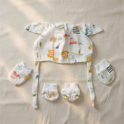 Vastra Organic Muslin 9 pcs New Born baby Gift
