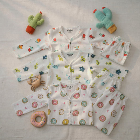 Vastra Organic Muslin 3 pcs Pyjamas