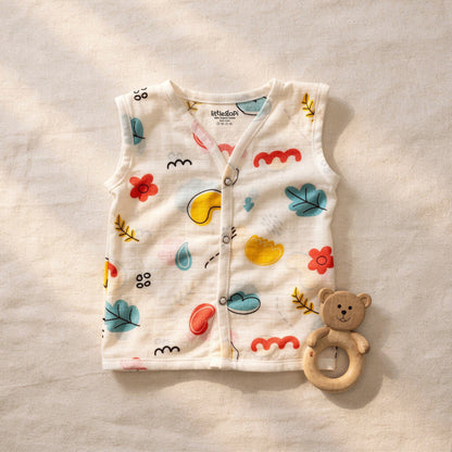 Vastra Organic Muslin 4 pcs New Born baby Gift