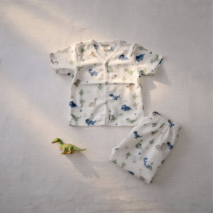 Vastra Organic Half Sleeve Muslin 4 sets Pyjamas