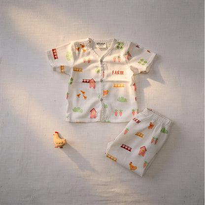 Vastra Organic Half Sleeve Muslin 2 sets Pyjamas