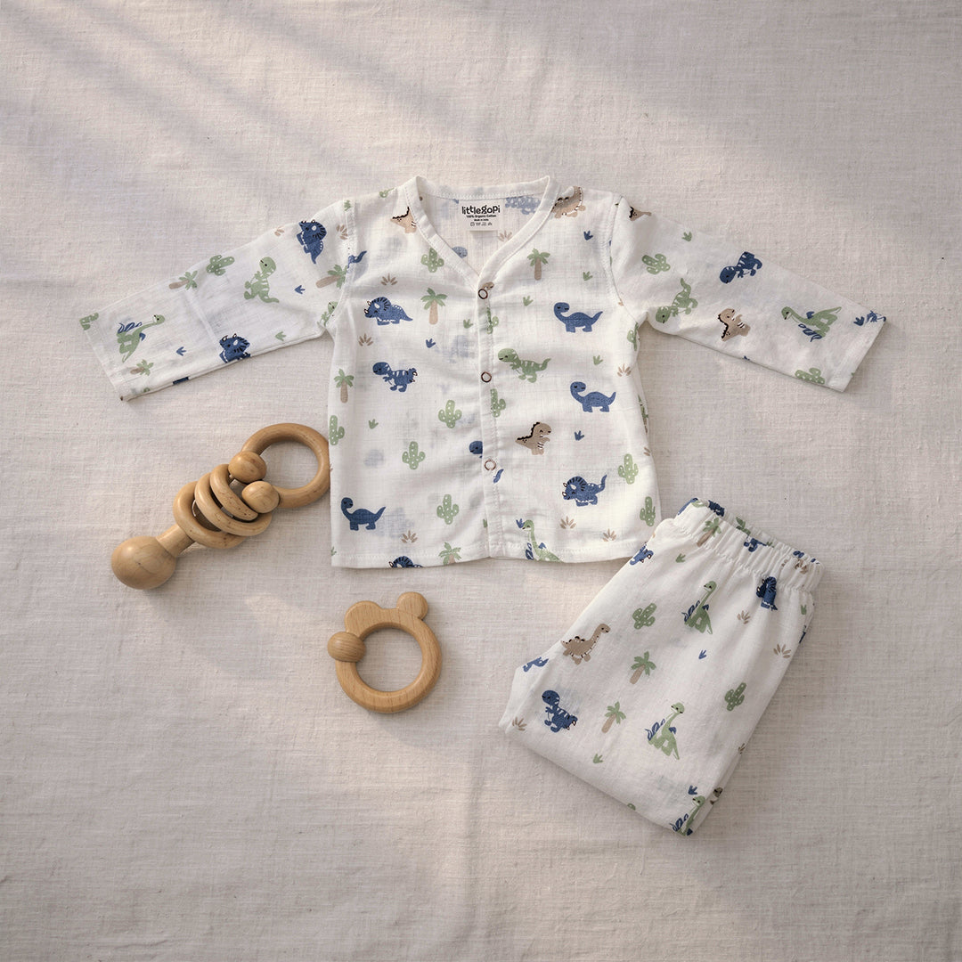 Vastra Organic Full Sleeve Muslin 4 sets Pyjamas
