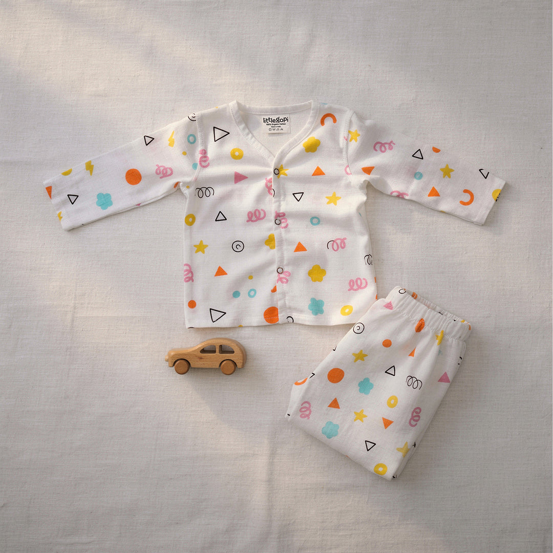 Vastra Organic Full Sleeve Muslin 4 sets Pyjamas