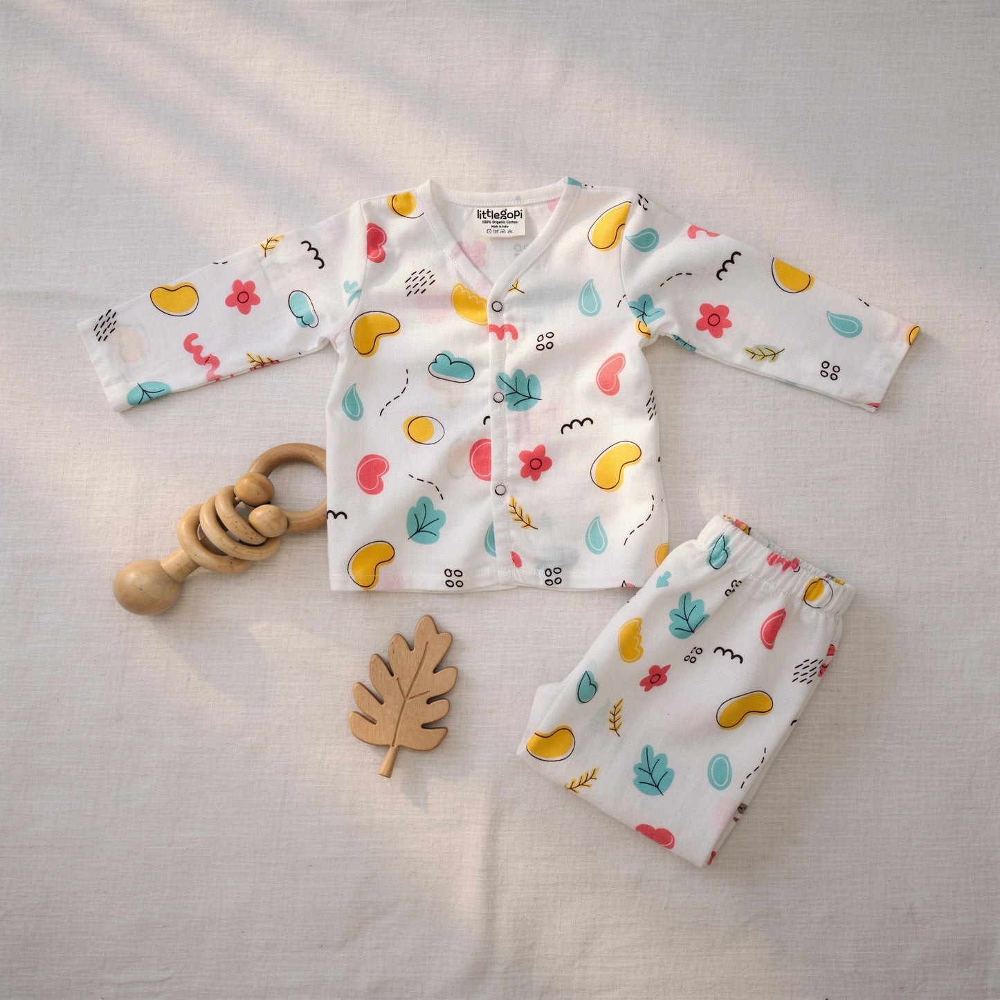 Vastra Organic Full Sleeve Muslin 2 sets Pyjamas