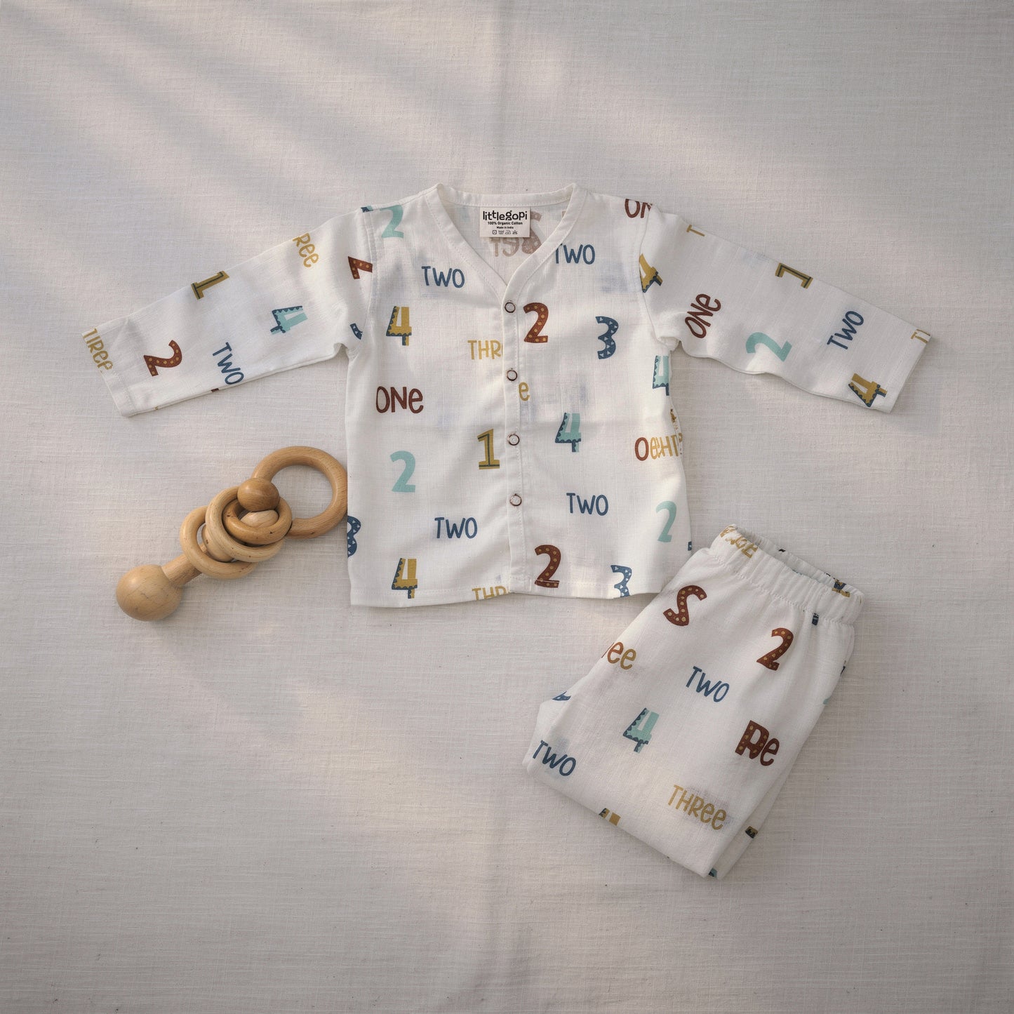 Vastra Organic Full Sleeve Muslin 2 sets Pyjamas