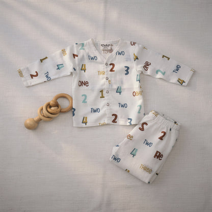 Vastra Organic Full Sleeve Muslin 2 sets Pyjamas