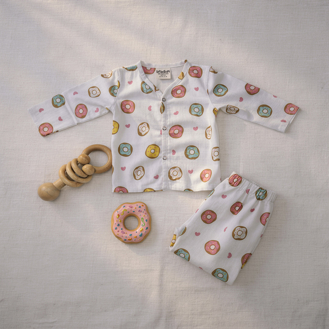 Vastra Organic Full Sleeve Muslin 4 sets Pyjamas