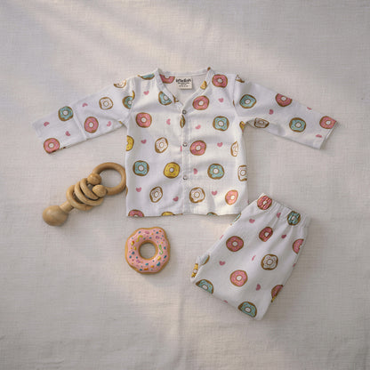 Vastra Organic Full Sleeve Muslin Pyjamas