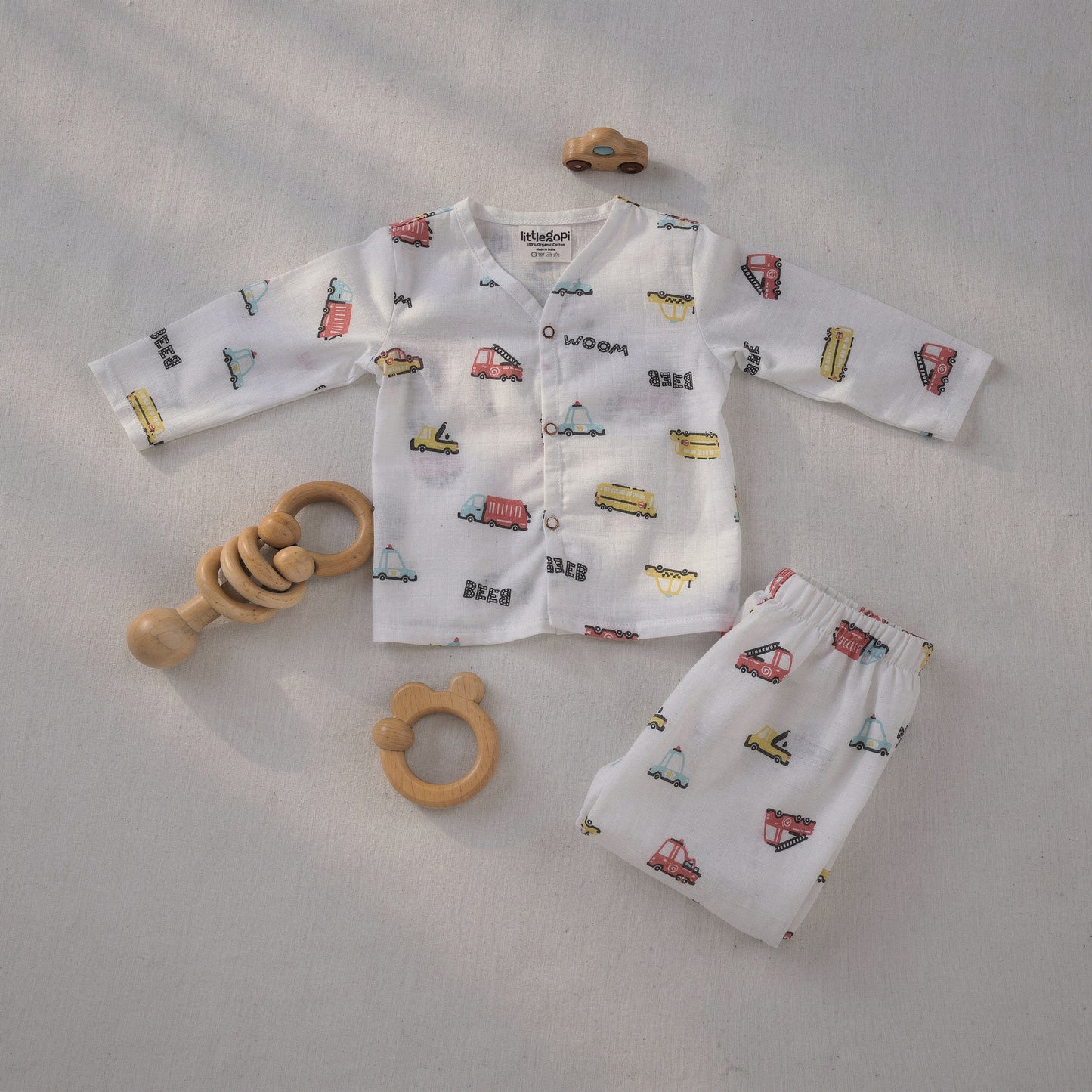 Vastra Organic Full Sleeve Muslin 2 sets Pyjamas
