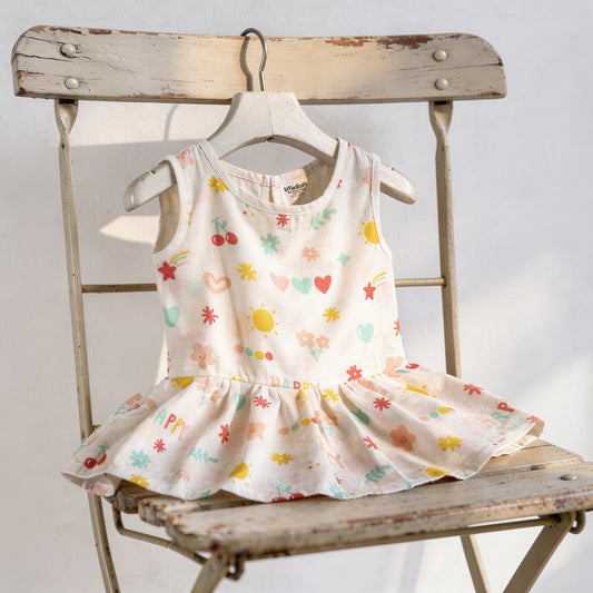 Vastra Organic Muslin 5 pcs Frock