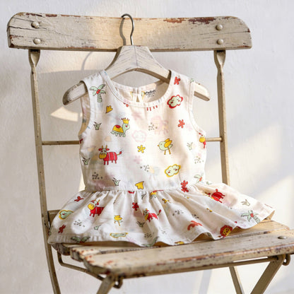 Vastra Organic Muslin Frock - Buy 5 get 5 Free