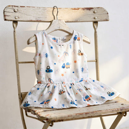 Vastra Organic Muslin Frock - Buy 5 get 5 Free