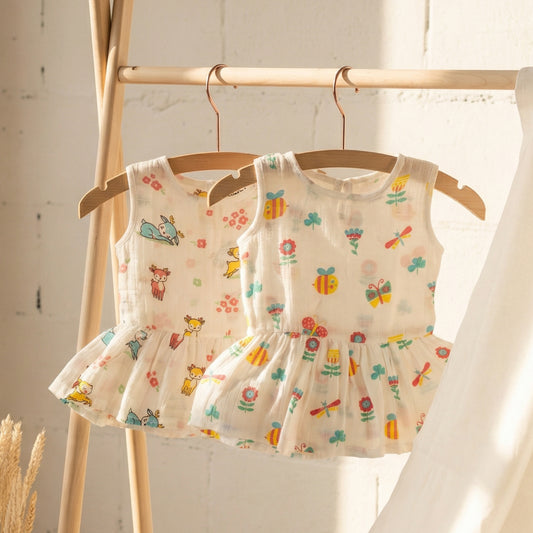 Vastra Organic Muslin 2 pcs Frock