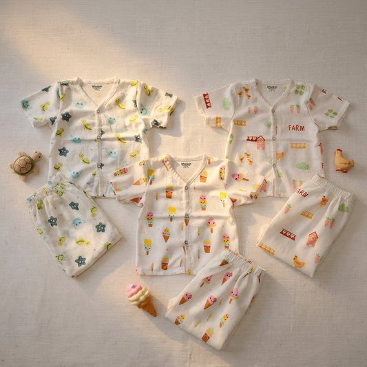 Vastra Organic Muslin 3 pcs Pyjamas