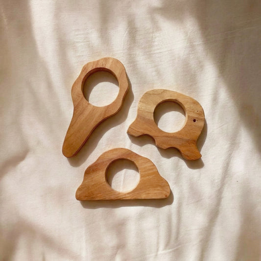 Khilone Neem Wood Teether Set of 3